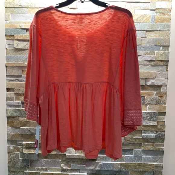 Caslon Embroidered Peasant Top - Picture 4 of 4